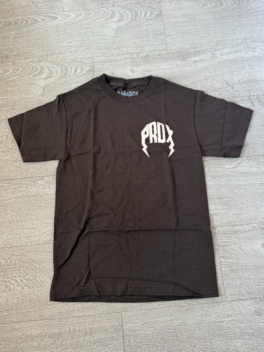 Paradox Black Logo Graphic T-Shirt Made in USA Size Small